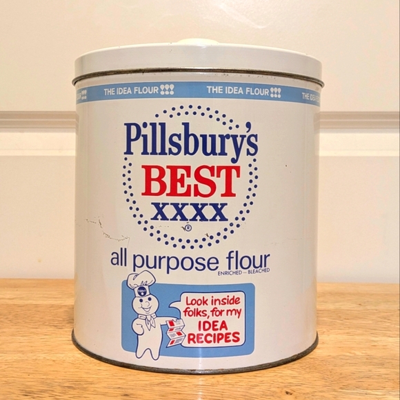 Vintage Pillsbury's Best JL Clark All Purpose Flour Tin - Picture 1 of 10